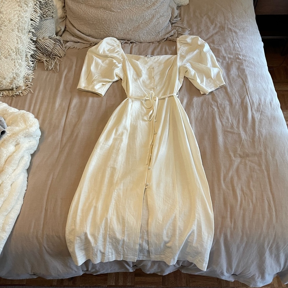 Topshop Linen Dress